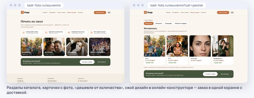 Каталог печати и подарков